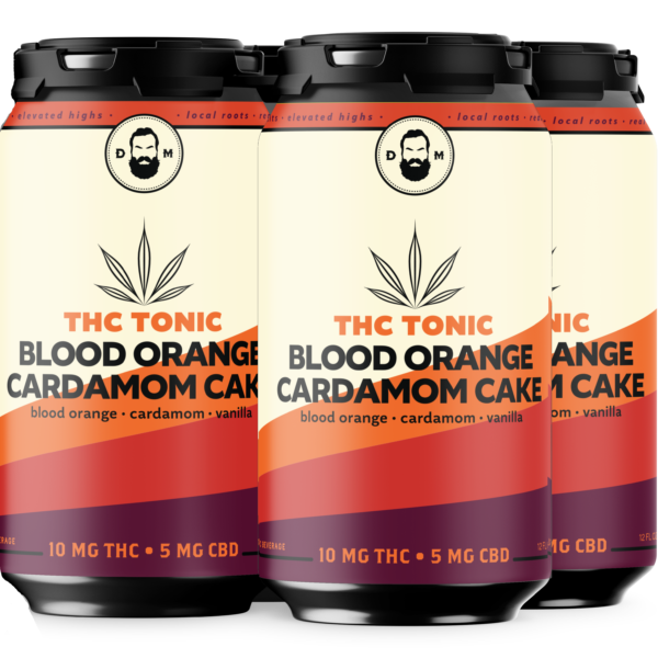 THC Tonic Blood Orange Cardamom Cake - 4 Pack